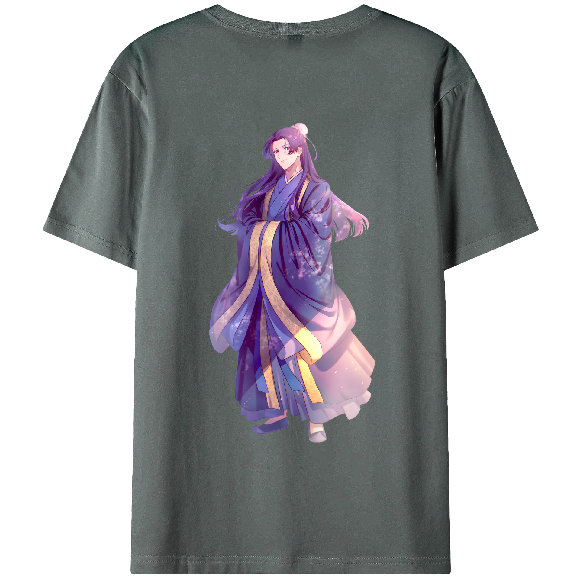 （画像用） 薬屋のひとりごと The Apothecary Diaries 綿100％ メンズ半袖Tシャツ（バックプリント） 通気性